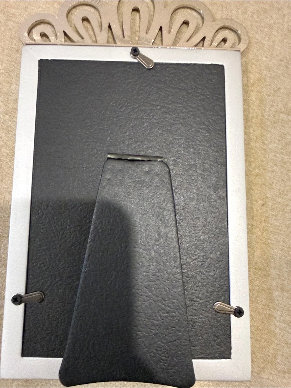 Macy's Silver and Gold Glitter Crown Accent Picture Frame! 3 available!